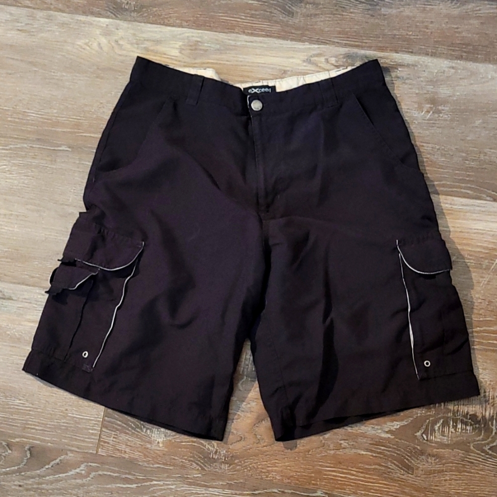 Exceed black cargo shorts 34